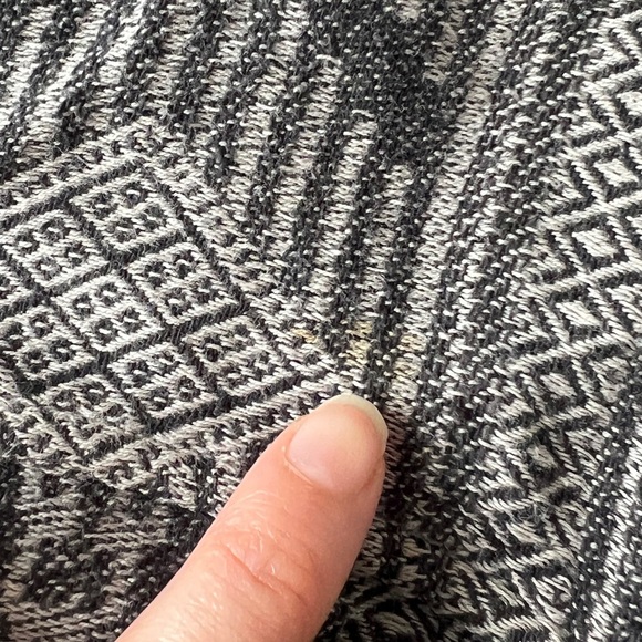 TNA 2010 Black Grey Boho Bohemian Western Country Button Up Womens Short Small - Picture 8 of 11